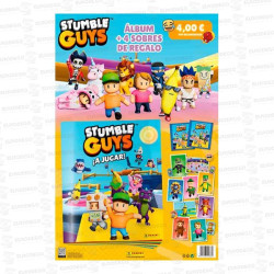 CARTON STICKER STUMBLE GUYS + 4 SOBRES 1 UD PANINI