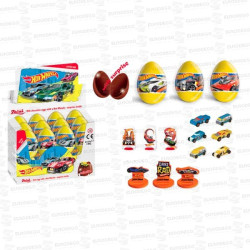 ZAINI HUEVO CHOCOLATE HOT WHEELS 24 UD BIP