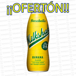 PROMO BATIDO PROTEINAS BANANA 7+1 330 ML BAREBELLS