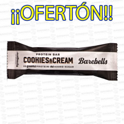 PROMO BARRITAS COOKIES CREAM 55 GR 10 + 2 BAREBELLS