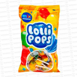 LOLLIPOPS FRUTAS CARITAS 48 UD ROSHEN