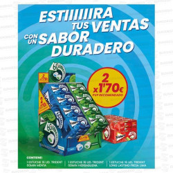 PACK TRIDENT 60 MINUTOS 2 X 1.70€ 48 UD CH CH