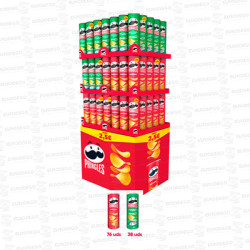 EXPOSITOR PRINGLES PVP 2,50€ 114 X 165 GR