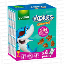 CAJITA HOOKIES MINI SHARKIES SIN GLUTEN 4X40 GR GULLON