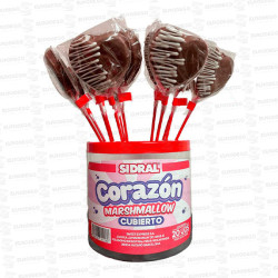 CORAZON CHOCO-MARSHMALLOW 20 UD SIDRAL