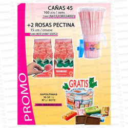 LOTE SIDRAL CAÑAS + 2 ROSAS PECTINA: REGALO NAPOLITANAS