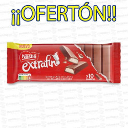 PROMO TABLETA NESTLE EXTRAFINO RELLENO CREMOSO 100 GR 1 UD