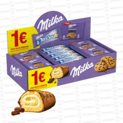 LOTE MONDELEZ MILKA TENDER + SENSATIONS 1€ 27 UD