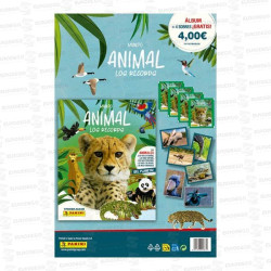 CARTON ANIMALES LOS RECORDS  + 4 SOBRES 1 UD PANINI