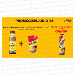 LOTE CACACOLAT 275 + VASO COLA CAO SHAKE: REGALO COLA CAO ENERGY