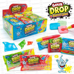SOUR DROP TAFFY + JAM 12 X 58 GR KRC