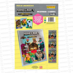 CARTON STARTER PACK MINECRAFT 2 (ARCHIVADOR + 3 SOBRES) 1 UD PANINI