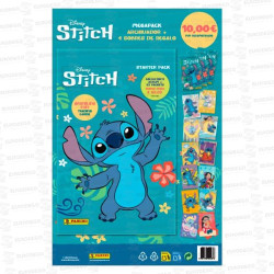 (ABONO) BOLSA MEGAPACK STITCH DISNEY (ARCHIVADOR + 4 SOBRES) 1 UD PANINI