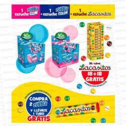 LOTE TUBBLE GUM + TUBO LACASITOS 26+10 L00470