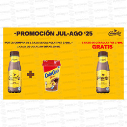 LOTE CACAOLAT 275 + SHAKE COLA CAO: REGALO CACAOLAT 275