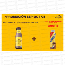 LOTE CACAOLAT 24 X 275 ML + REGALO COLA CAO ENERGY 18 X 188 ML