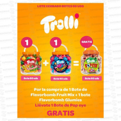 LOTE TROLLI 3D FRUIT MIX - GLUMIES + POP EYE 180 UD