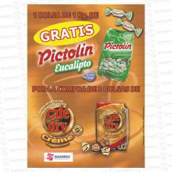 LOTE INTERVAN 2 CAFE CREMA 1 KG + PICTOLIN CLASICO 1 KG SIN CARGO