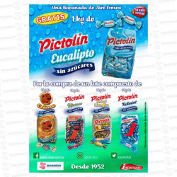 LOTE INTERVAN 4 KG SIN AZUCAR + PICTOLIN S/A 1 KG SIN CARGO