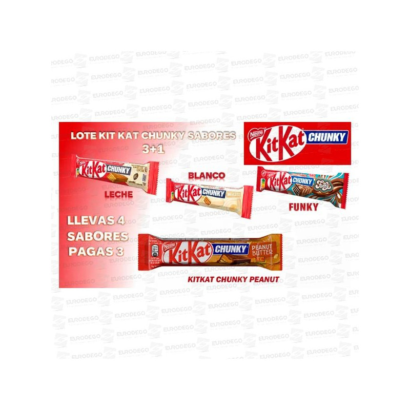 LOTE NESTLE KIT KAT CHUNKY 2025 3+1 96 UD