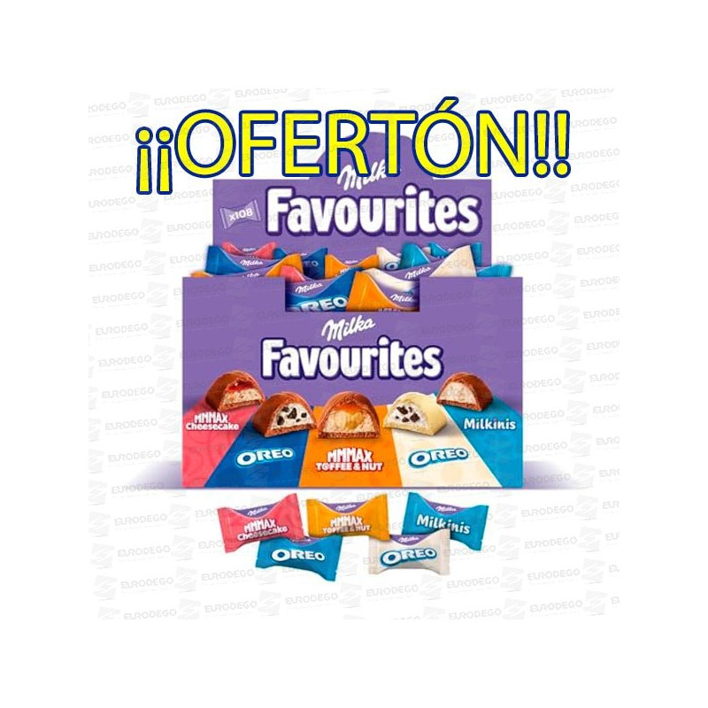 PROMO MILKA FAVOURITES 1 KG 108 UD MONDELEZ
