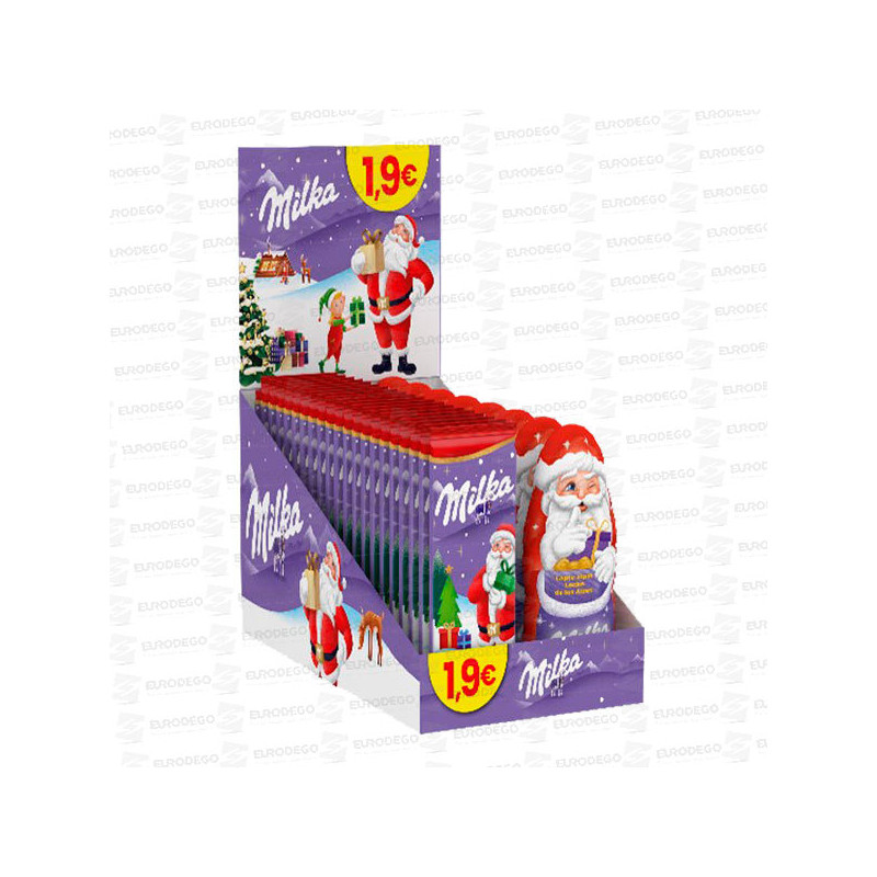 LOTE MILKA NAVIDAD BAR/SANTA 1.99 € 26 UD MONDELEZ