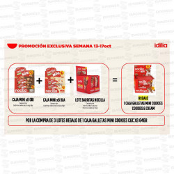 LOTE IDILIA MINI COOK ORIG + MINI COOK BLANCA + LOTE BARRITAS: REGALO MINI COOKIES COOKIES y CREAM