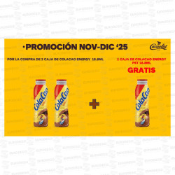 LOTE COLA CAO ENERGY PET 2+1 SIN CARGO 18 X 188 ML