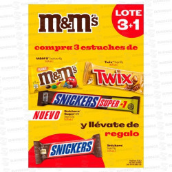 LOTE MARS CHOCO SUPER SNICKERS 3 + 1