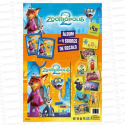 CARTON ZOOTROPOLIS  + 4 SOBRES 1 UD PANINI
