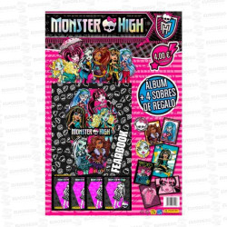 CARTON MONSTER HIGH 2025 + 4 SOBRES 1 UD PANINI