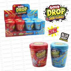 SOUR DROP JAM + GUMMY 8 X 96 GR KRC