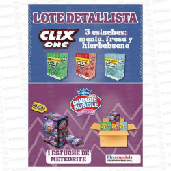 LOTE CLIX 3 ESTUCHES + METEORITE 90 UD SIN CARGO