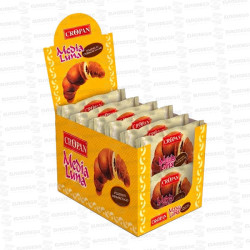 MEDIA LUNA RELLENA CHOCOLATE 12 UD