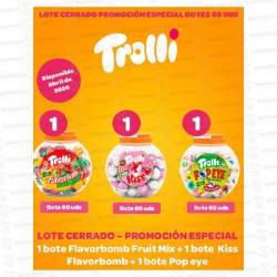 LOTE TROLLI 3D (EYE + MIX + KISS) 180 UD