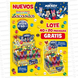 LOTE LACASA PARAGUAS DISNEY 40 + 20 SIN CARGO L00599