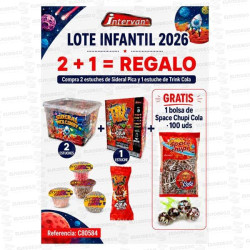 LOTE INFANTIL 2 SIDERAL + 1 TRINK COLA REGALO CHUPA COLA INTERVAN