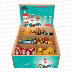 EXPOSITOR DE MADERA SURTIDO NAVIDAD LEKKERLAND 2026