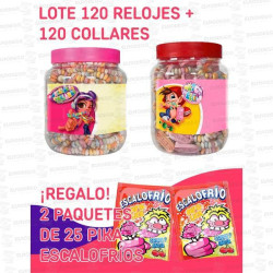 LOTE-BOTE-GRANDE-RELOJ-COLLARES-240-UD--50-PIKA-ESCALOFRIO