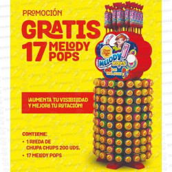 PACK-CHUPA-CHUPS-RUEDA--17-MELODY-POPS-SIN-CARGO