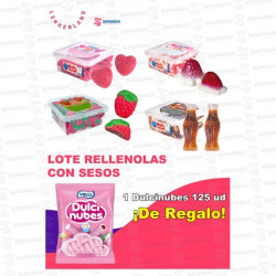 LOTE VIDAL 4 RELLENOLAS (BOTELLAS CORAZONES) + DULCINUBES SIN CARGO